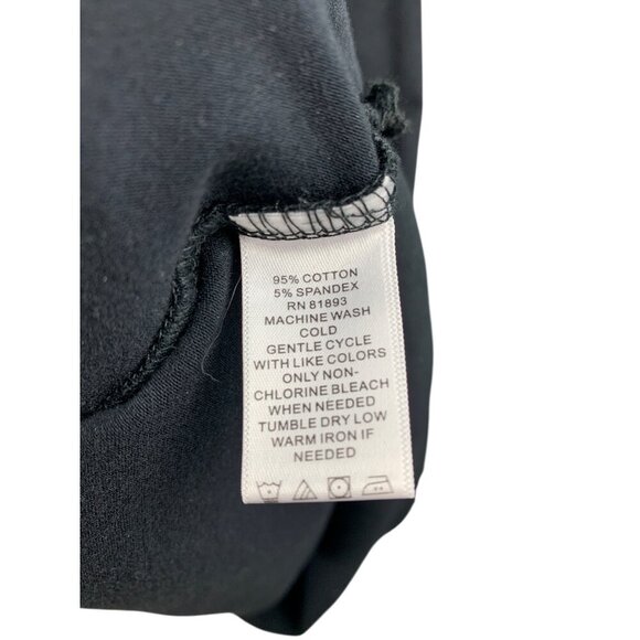 D&Co. Essentials Black V-Neck Short Sleeve Maxi Dress XXSP - Picture 4 of 4